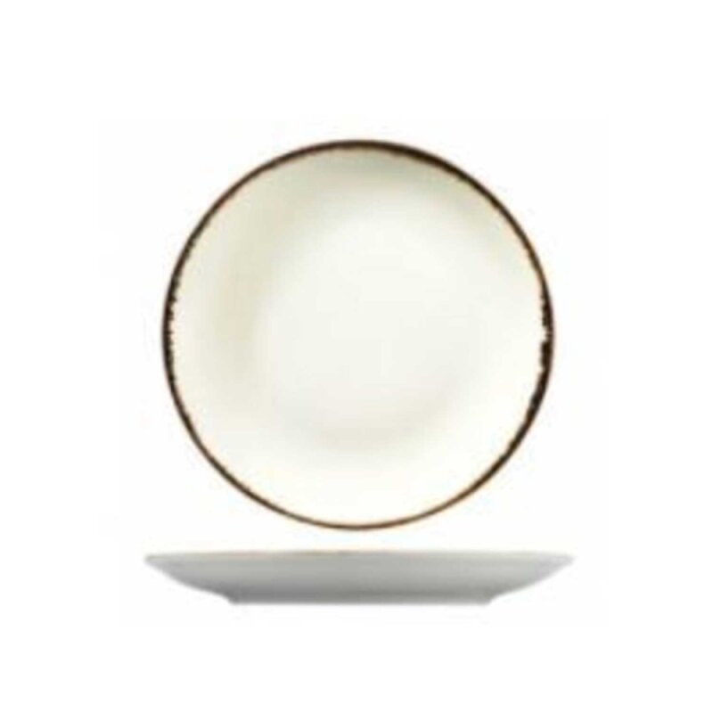 Kütahya Porselen Atlantis Düz Tabak Krem File 27 cm - 1