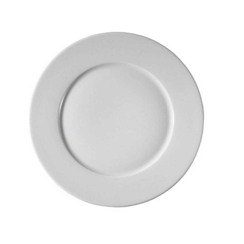 Kütahya Porselen Pera Otel Dekorsuz Düz Tabak 27 cm - 1