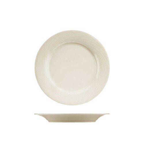 Kütahya Porselen Sempre Düz Tabak Krem 21 cm - KÜTAHYA PORSELEN