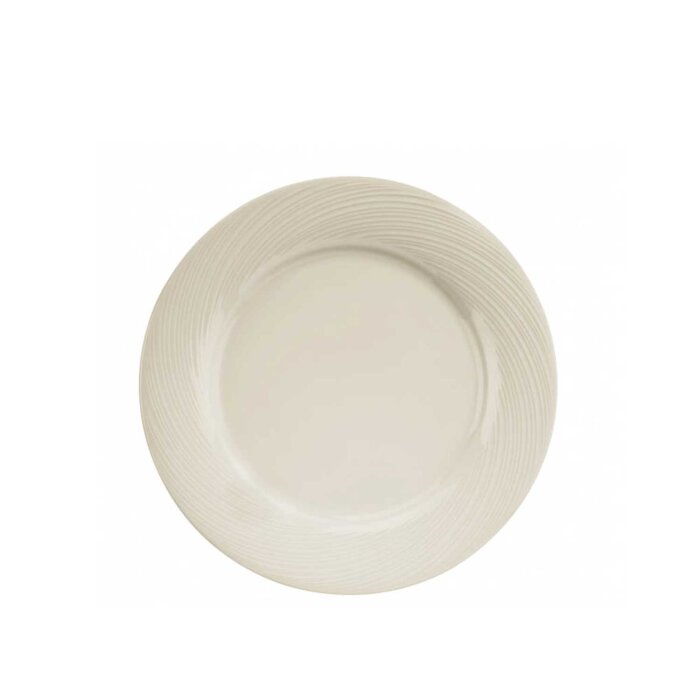 Kütahya Porselen Sempre Düz Tabak Krem 23 cm - 1