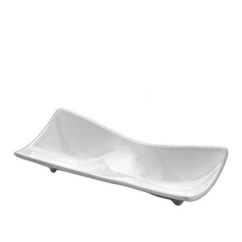 Kütahya Porselen Tavola 2 Bölmeli Kayık Tabak 140 mm - KÜTAHYA PORSELEN