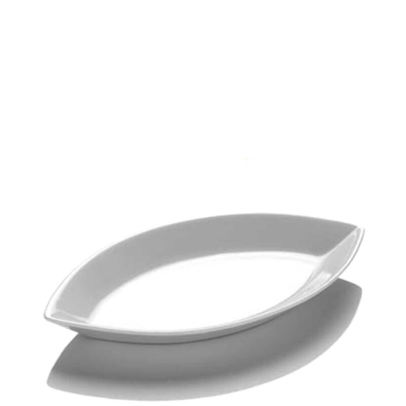 Kütahya Porselen Tavola Yaprak Kayık Tabak 210 mm - 1