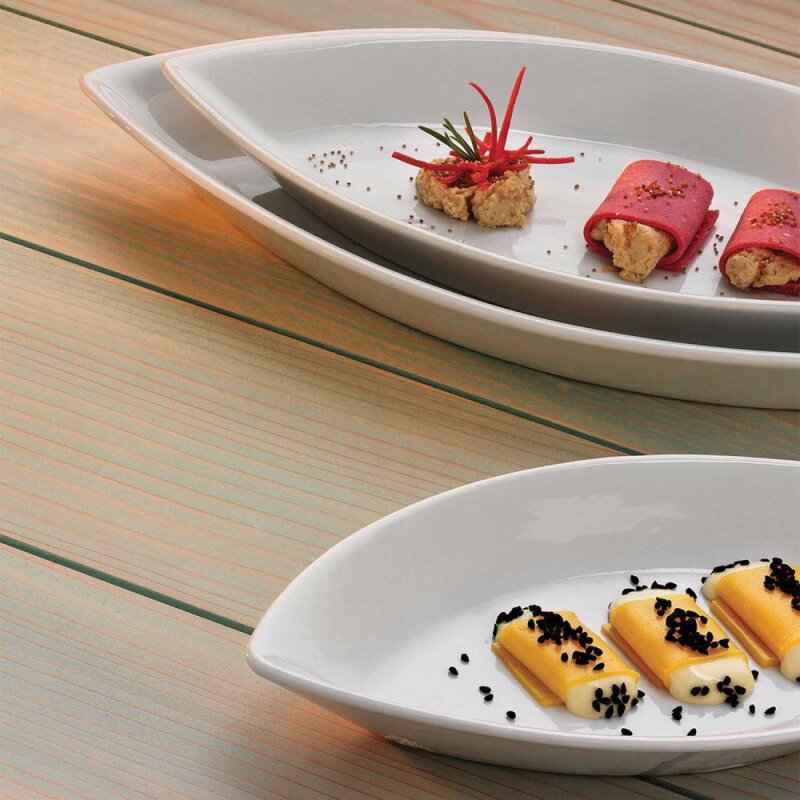 Kütahya Porselen Tavola Yaprak Kayık Tabak 210 mm - 2