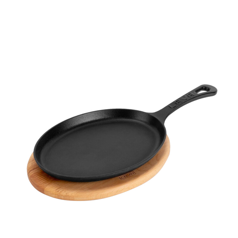 Lava Fajita Tavası 17X23 Cm Saplı Oval - 1