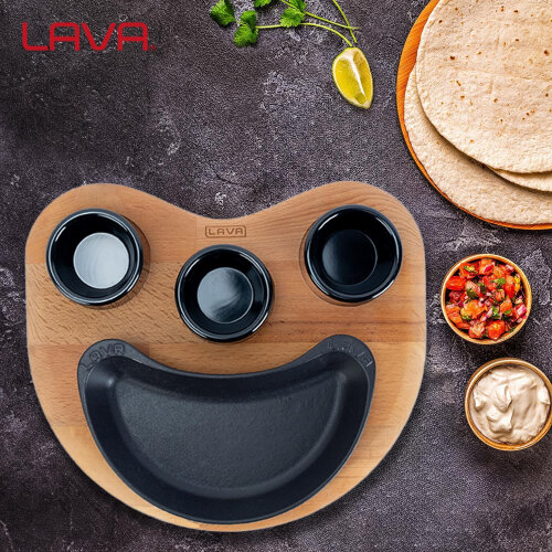 Lava Fajita Tavası Böbrek Şekilli 10X20 - 4