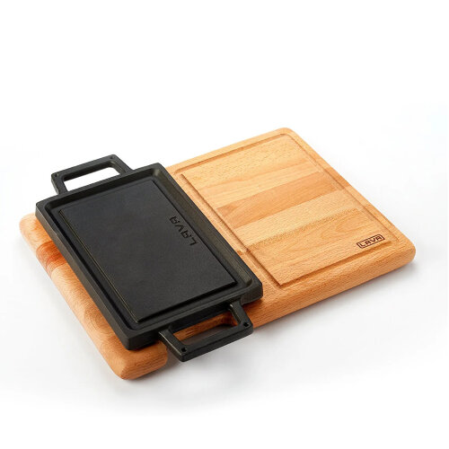 Lava Hot Plate Ve Ahşap Altlıklı Dikdörtgen - 2