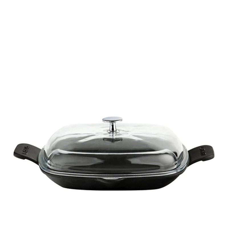 Lava Izgara Tava 26X26 Cm Cam Kapaklı - 1