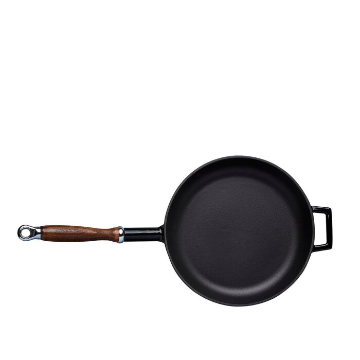 Lava Kızartma Tavası Ahşap Kulblu Kapaksız Siyah - 1