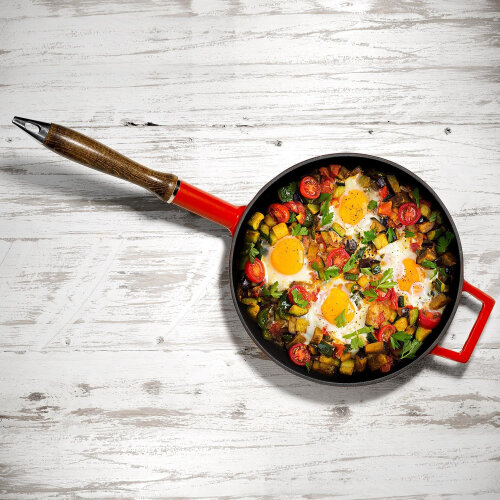 Lava Kızartma Tavası Ahşap Kulblu Kapaksız Siyah - 2