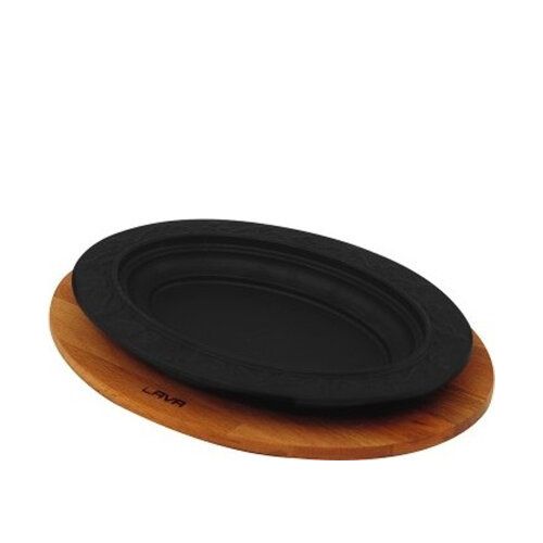 Lava Oval Döner Kebap Tabağı+Ahşap Alt W:28 D:2 - LAVA
