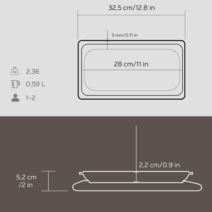 Lava Servis Tabağı 30X15 Cm Ahşap Altlıklı - 4
