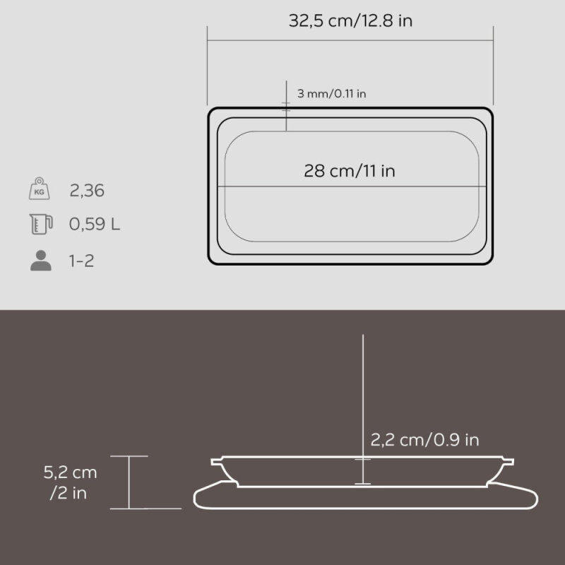 Lava Servis Tabağı 30X15 Cm Ahşap Altlıklı - 4