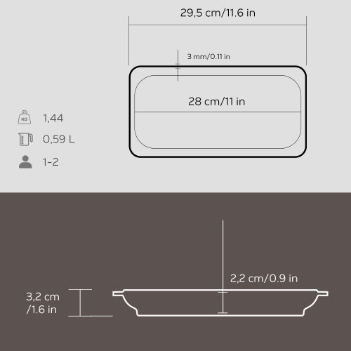 Lava Servis Tabağı 32X15 Cm - 4