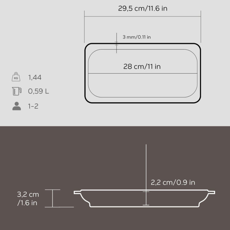 Lava Servis Tabağı 32X15 Cm - 4