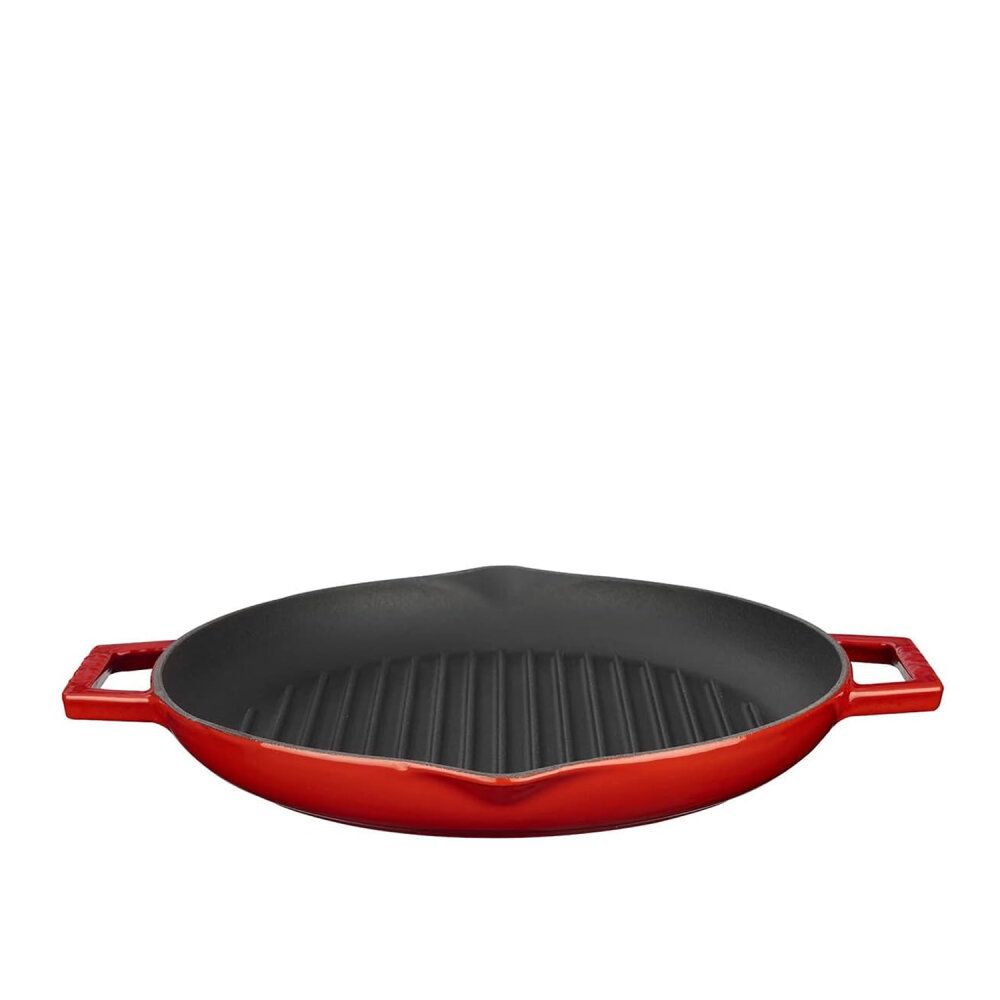 Lava Yuvarlak Grill Tava Çap 26 Cm Kırmızı
