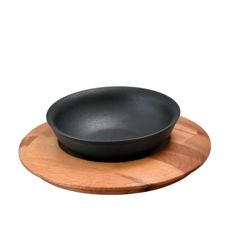 Lava Yuvarlak Kase Çap 14 Ahşap Altlıklı - 1