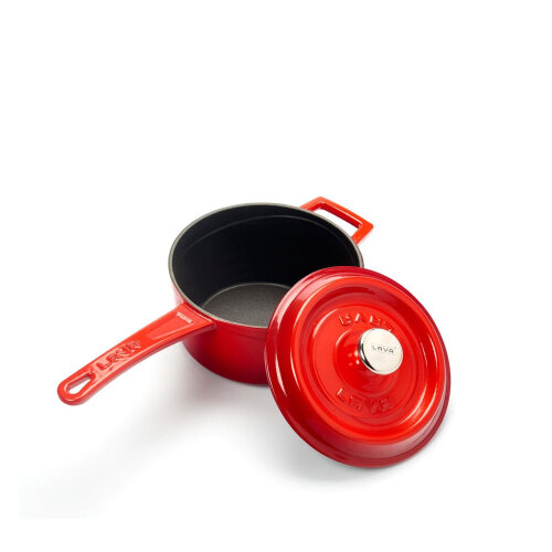Lava Yuvarlak Saplı Tencere C16 (Sütlük) Kırmızı - LAVA