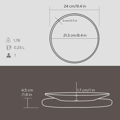 Lava Yuvarlak Tabak 21 Cm Ahşap Altlık - 4