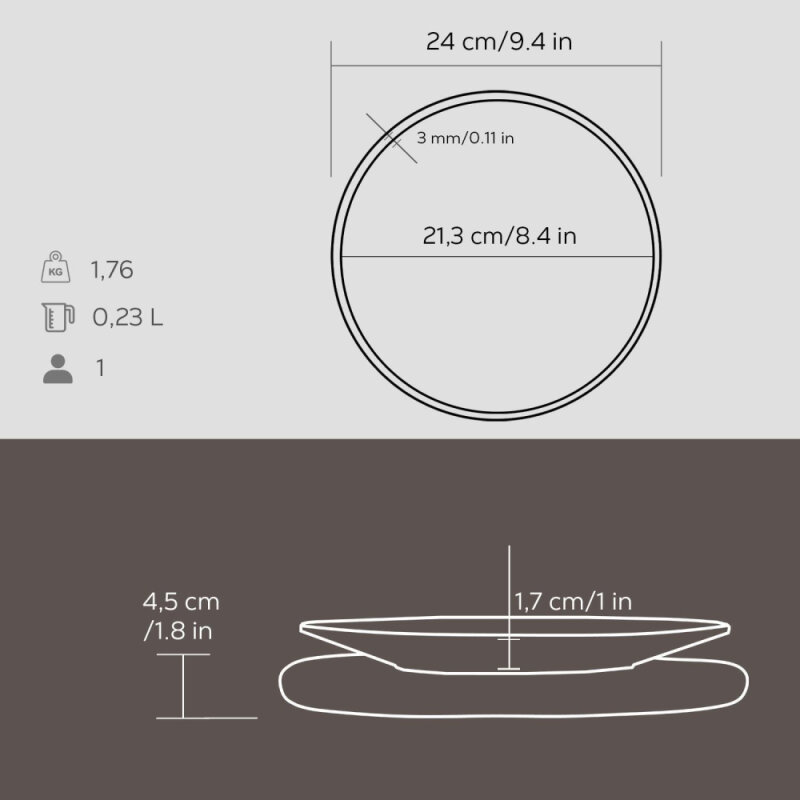 Lava Yuvarlak Tabak 21 Cm Ahşap Altlık - 4
