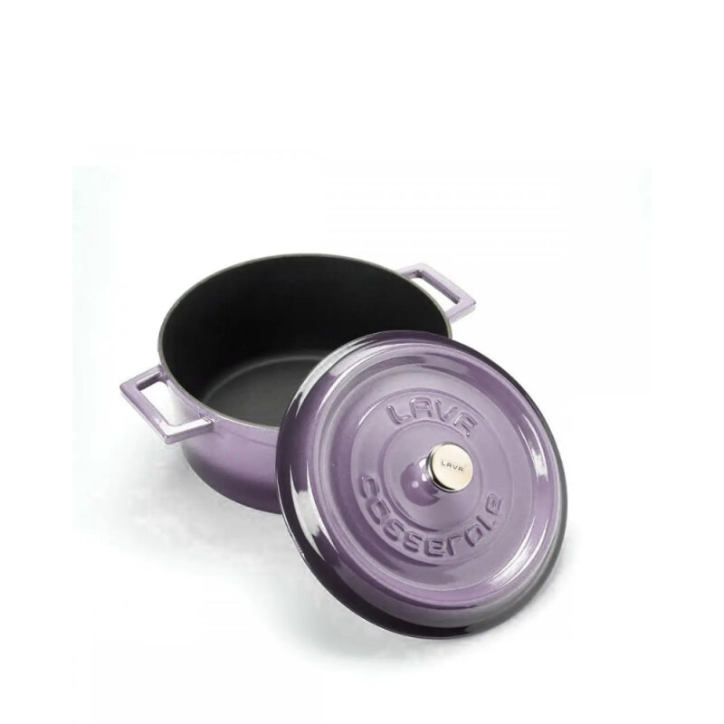Lava Yuvarlak Tencere Trendy Mor 20 cm - 2