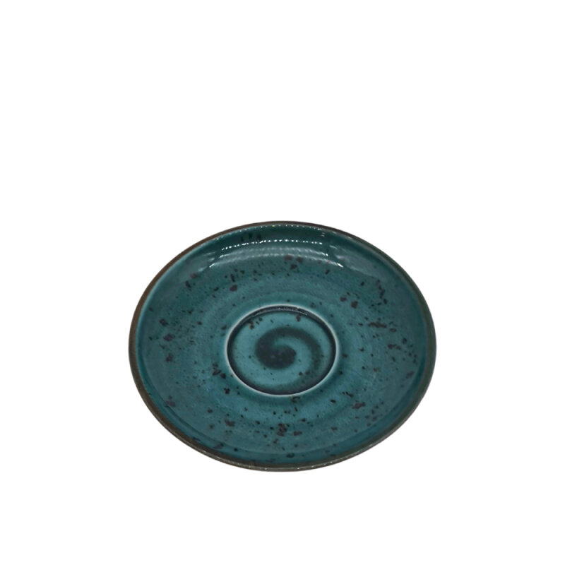 Zest Porcelain Luna Çay Fincan Tabağı -Paris Turkuaz - 1