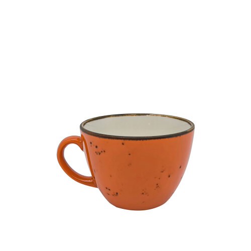 Zest Porcelain Luna Çay Fıncan 200Cc-Paris Turuncu - ZEST PORCELAIN