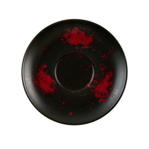 Zest Porcelain Luna Kahve Fincan Tabağı -Oxy Red - ZEST PORCELAIN