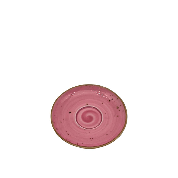 Tulu Porselen Luna Kahve Fincan Tabağı-Reactive 06 Şeker Pembe - 1