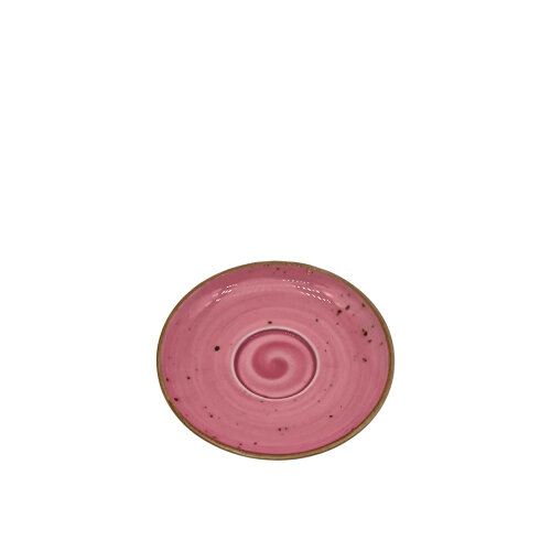 Tulu Porselen Luna Kahve Fincan Tabağı-Reactive 06 Şeker Pembe - TULU PORSELEN