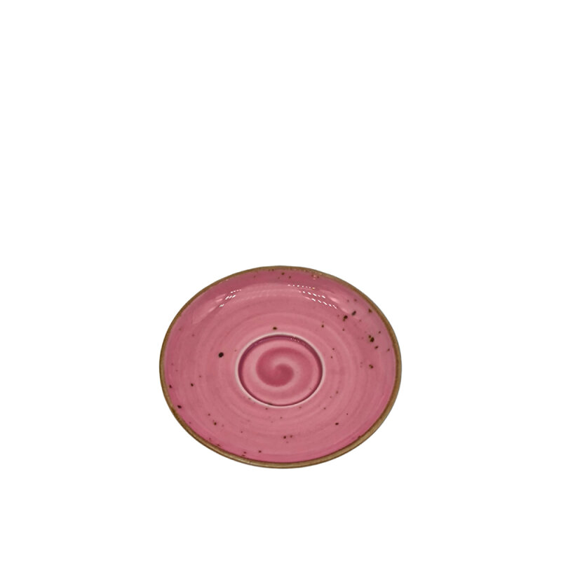 Tulu Porselen Luna Kahve Fincan Tabağı-Reactive 06 Şeker Pembe - 1