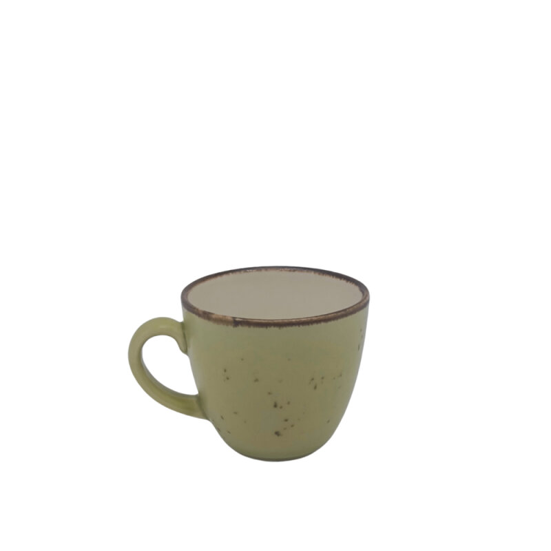 Tulu Porselen Luna Kahve Fincan Tabağı-Reactıve 77Yeşil LN01KTR77 - 1