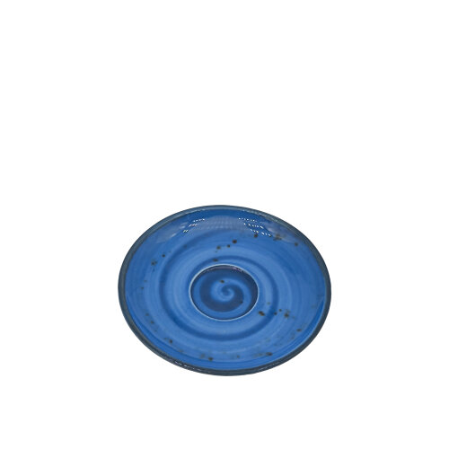 Zest Porcelain Luna Kahve Fincan Tabağı-Paris Mavi - ZEST PORCELAIN