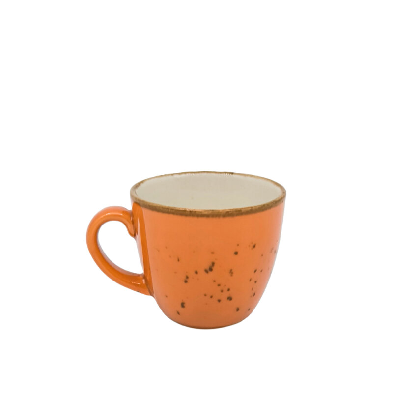 Zest Porcelain Luna Kahve Fincan 80Cc-Paris Turuncu - 1