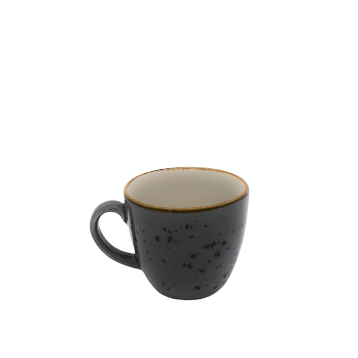 Tulu Porselen Luna Kahve Fincanı Reactive 67 Gri LN01KFR67 - 1