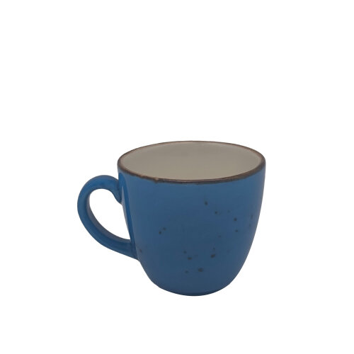 Zest Porcelain Luna Kahve Fincan 80Cc-Paris Mavi - ZEST PORCELAIN