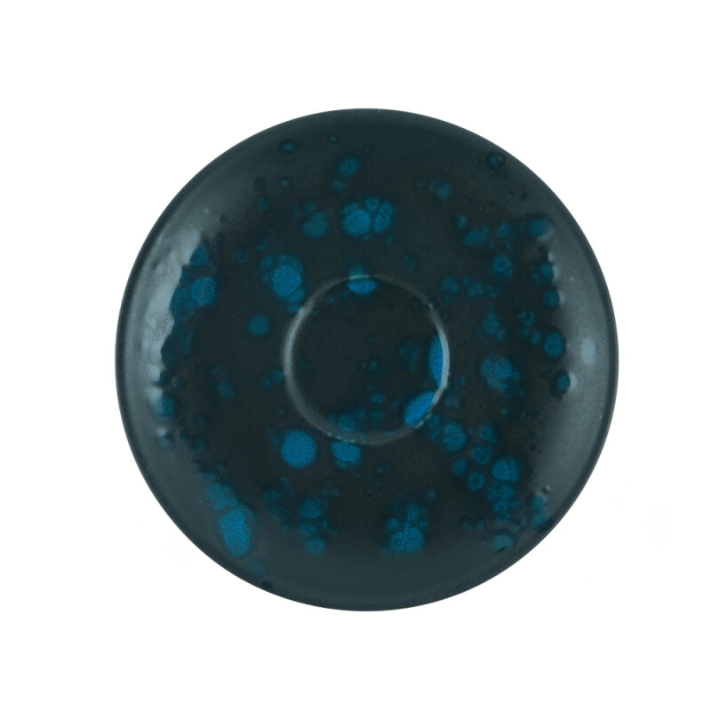 Zest Porcelain Luna Latte Fincan Tabağı -Oxy Blue - 1