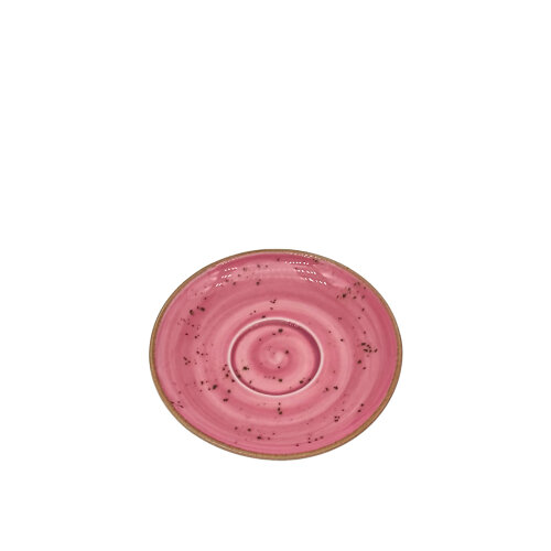 Tulu Porselen Luna Latte Fincan Tabağı-Reactive 06 Şeker Pembe - TULU PORSELEN