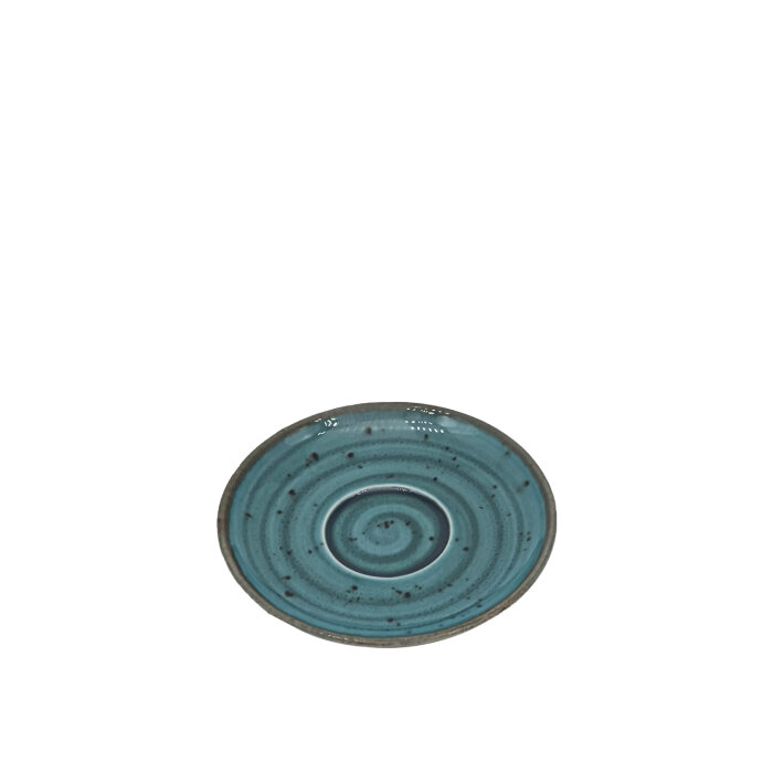 Tulu Porselen Luna Latte Fincan Tabağı - Reactıve 72 Turkuaz LN01LTR72 - 1