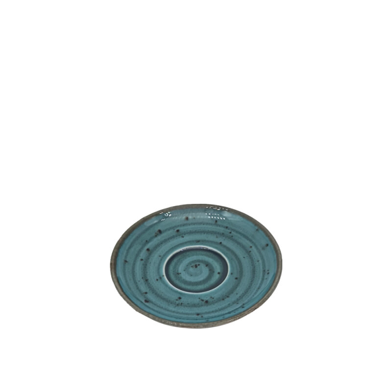 Zest Porcelain Luna Latte Fincan Tabağı -Paris Turkuaz - 1