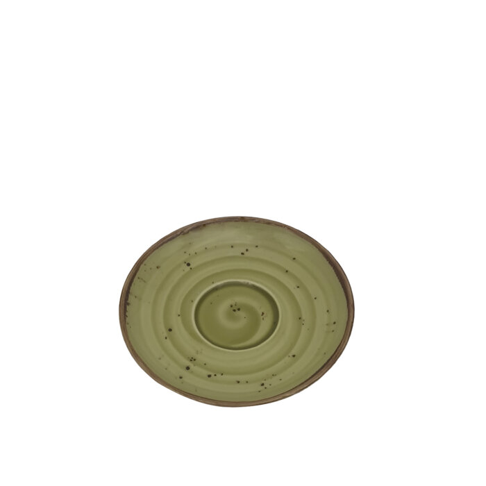 Tulu Porselen Luna Latte Fincan Tabağı - Reactıve 77 Yeşil LN01LTR77 - 1