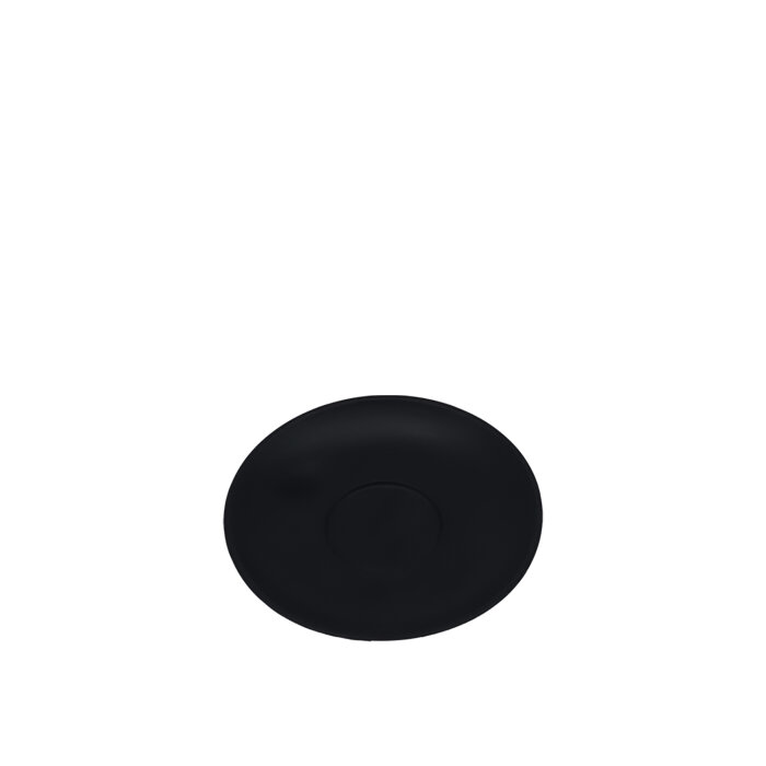 Tulu Porselen Luna Latte Fincan Tabağı - Saten 64 Siyah LN01LTST64 - 1