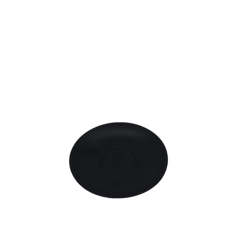 Tulu Porselen Luna Latte Fincan Tabağı - Saten 64 Siyah LN01LTST64 - 1