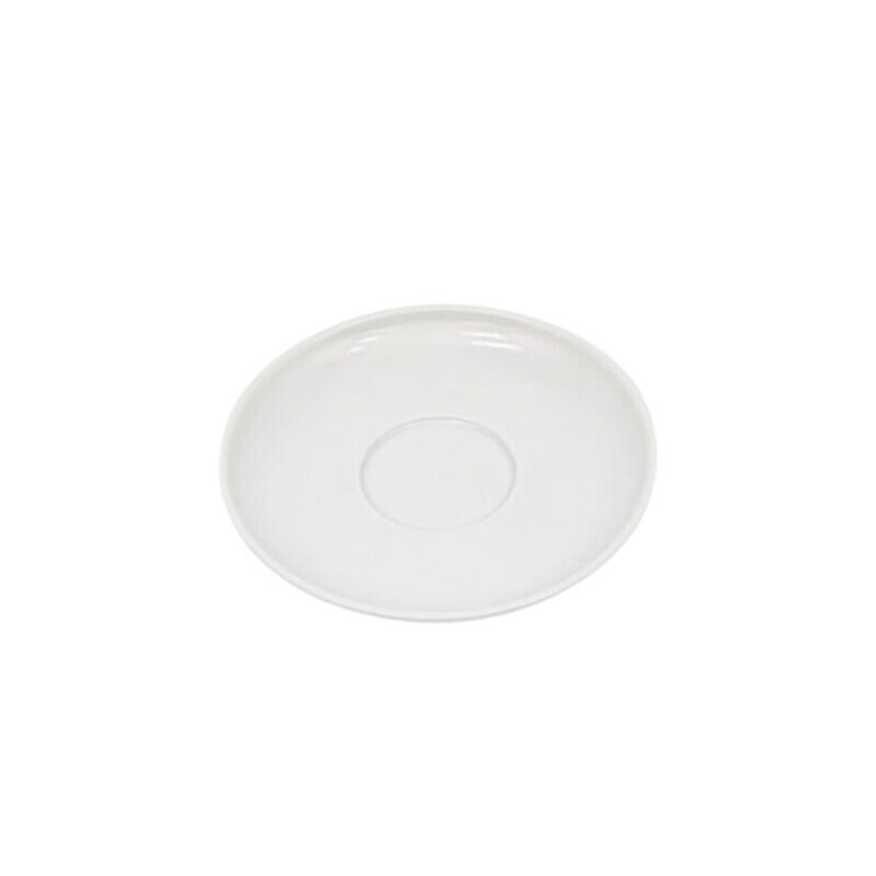 Tulu Porselen Luna Latte Fincan Tabağı - Saten Beyaz - 1