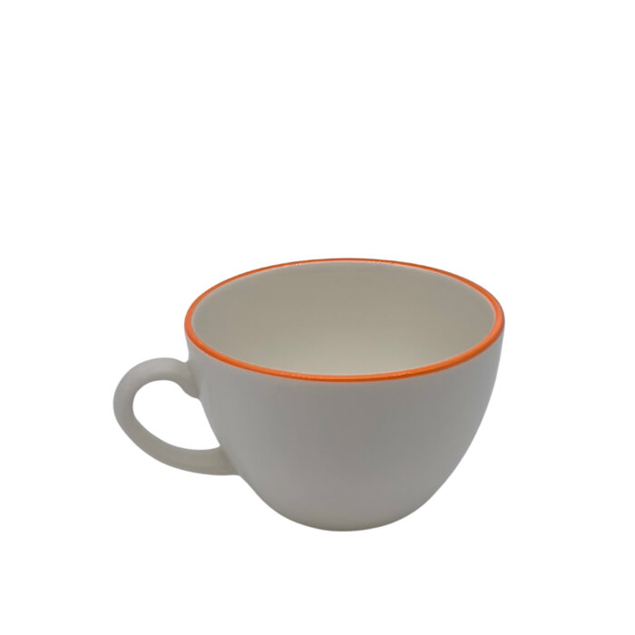 Tulu Porselen Luna Latte Fincanı - File 44 Turuncu LN01LFF44 - 1