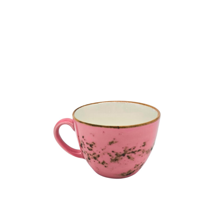 Tulu Porselen Luna Latte Fincanı - Reactive 06 Şeker Pembe - 1