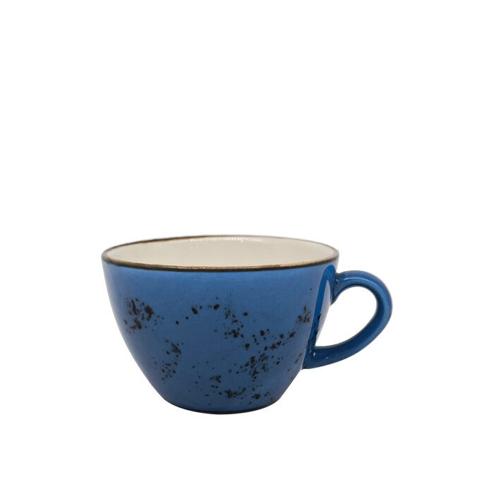 Zest Porcelain Luna Latte Fincanı 339Cc -Paris Mavi - 1