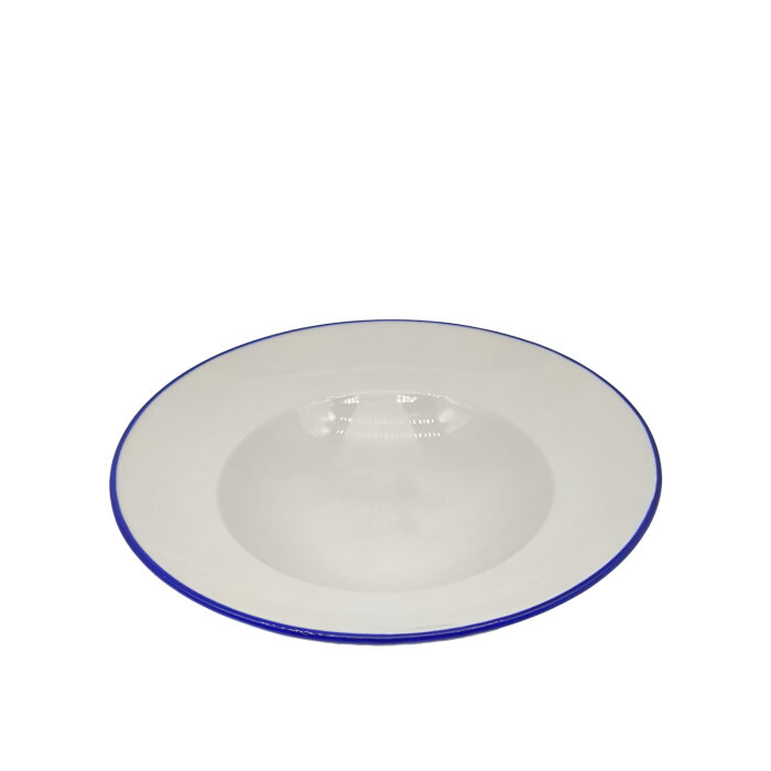 Tulu Porselen Makarna Tabağı 27cm - File 33 Mavi SNM27MTF33 - 1