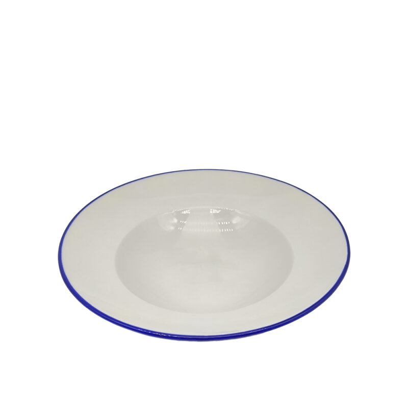 Zest Porcelain Makarna Tabağı 27Cm -Riva Mavi - 1