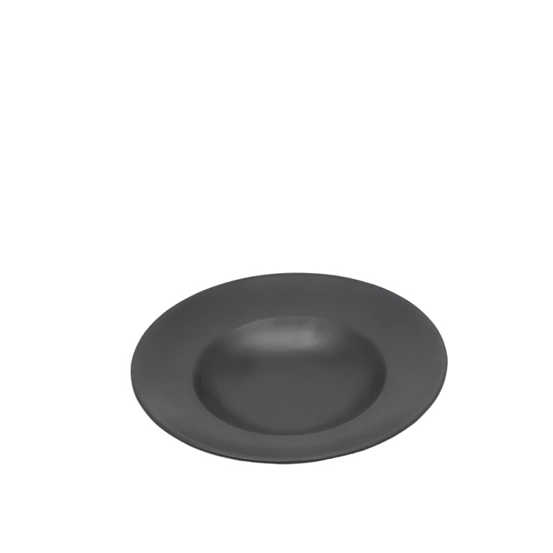 Tulu Porselen Makarna Tabağı 27cm - Saten 64 Siyah SNM27MTST64 - 1