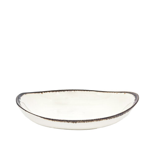 Tulu Porselen Mar Sunum Tabak 24cm-Chocolate MAR24KYCT47 - TULU PORSELEN